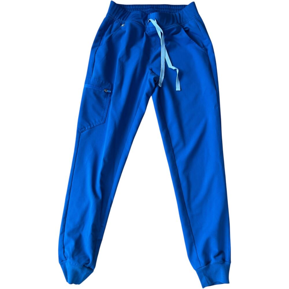 NWOT Figs Capri Blue Kade Straight-Leg Cargo Jogger Scrub Pant Size Small